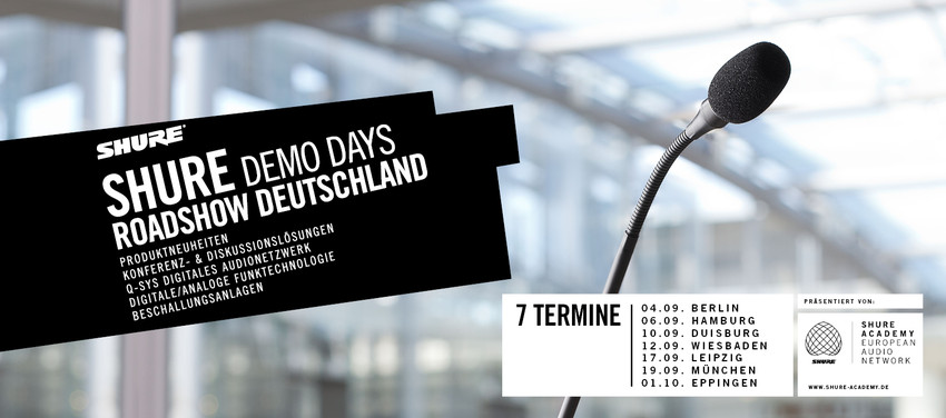 Shure Demo Days: Roadshow Deutschland