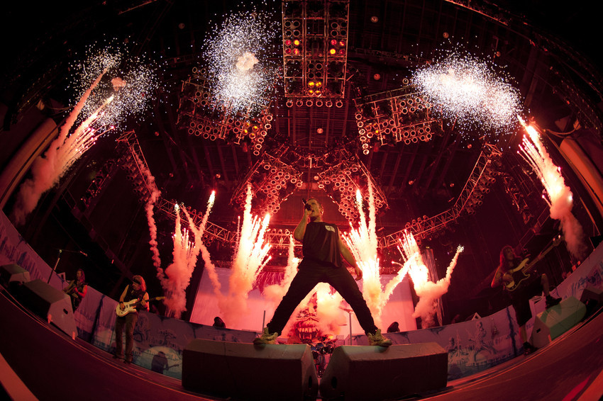 Iron Maiden: einer der Headliner des Nova Rock Festivals 2014